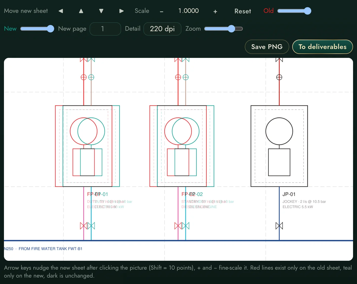 Compare two revisions, see every change